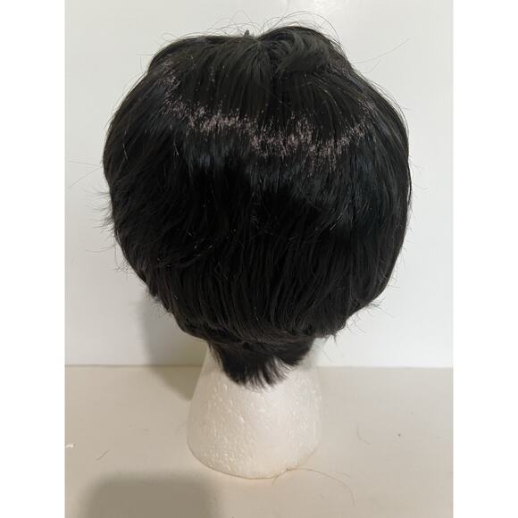 Women’s Short Straight Black Wig Soft Classic Cap Full Synthetic Natural Look - Picture 7 of 15
